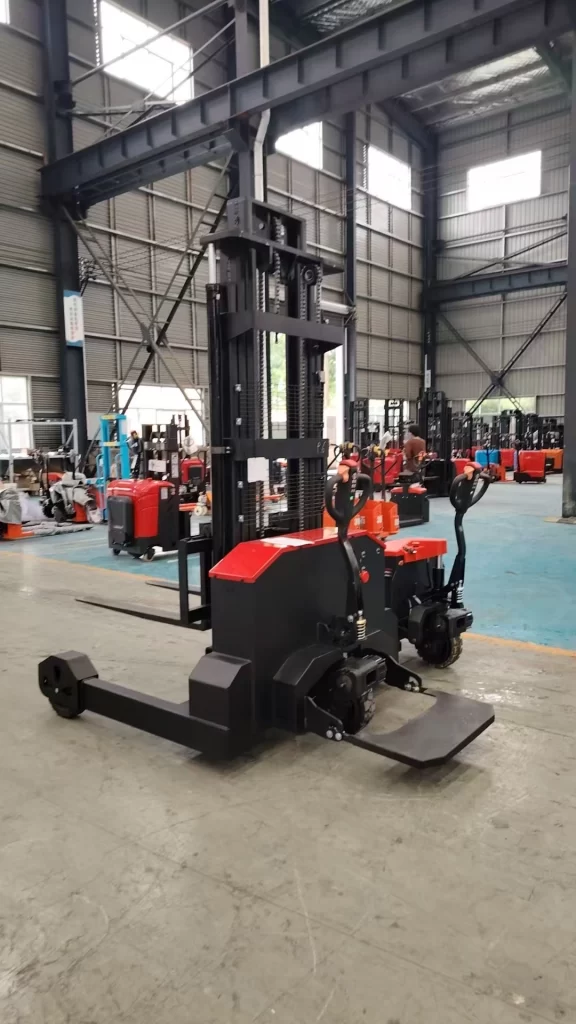 off-road electric stacker large wheels