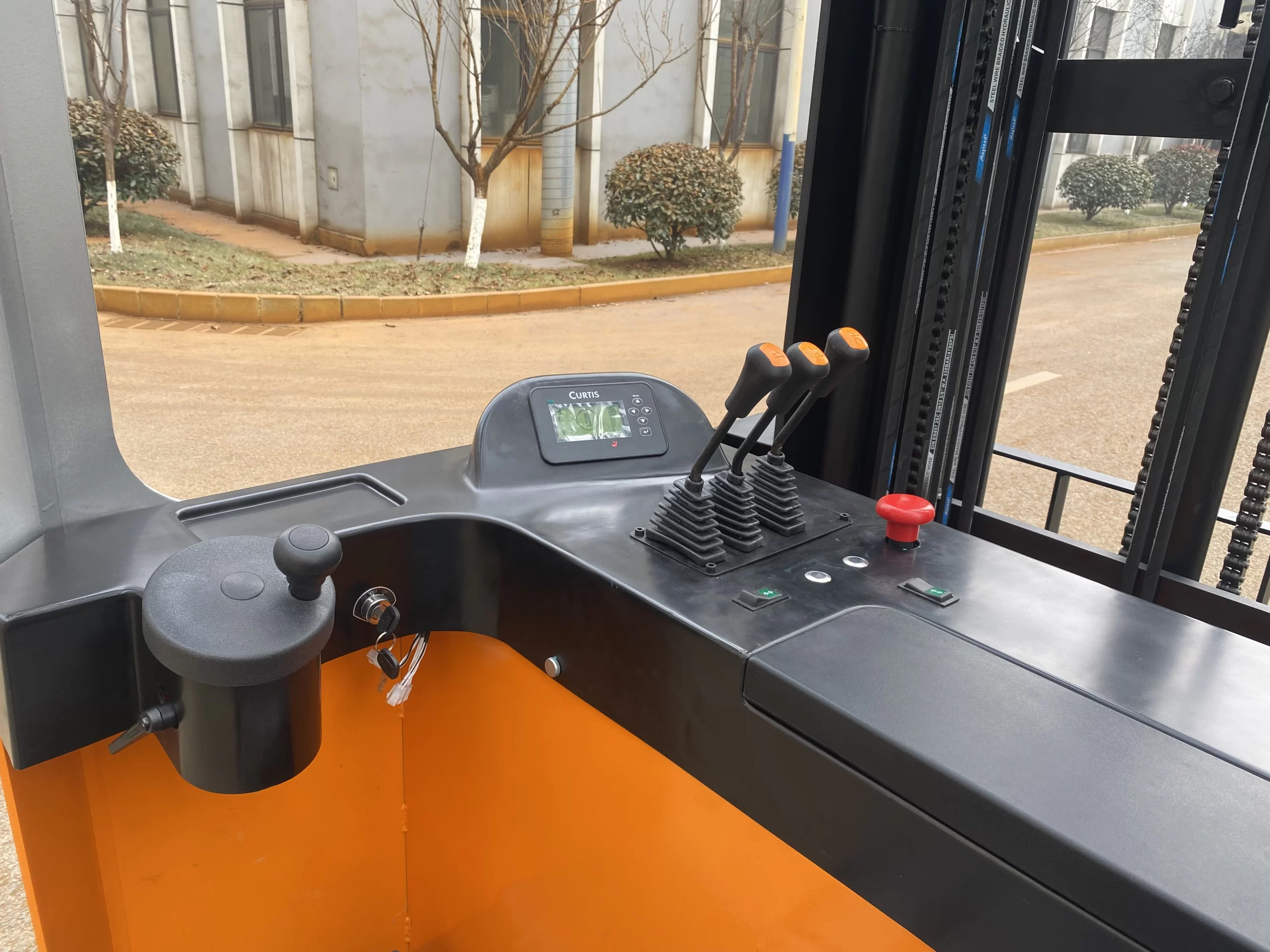 Reach truck forklift controller