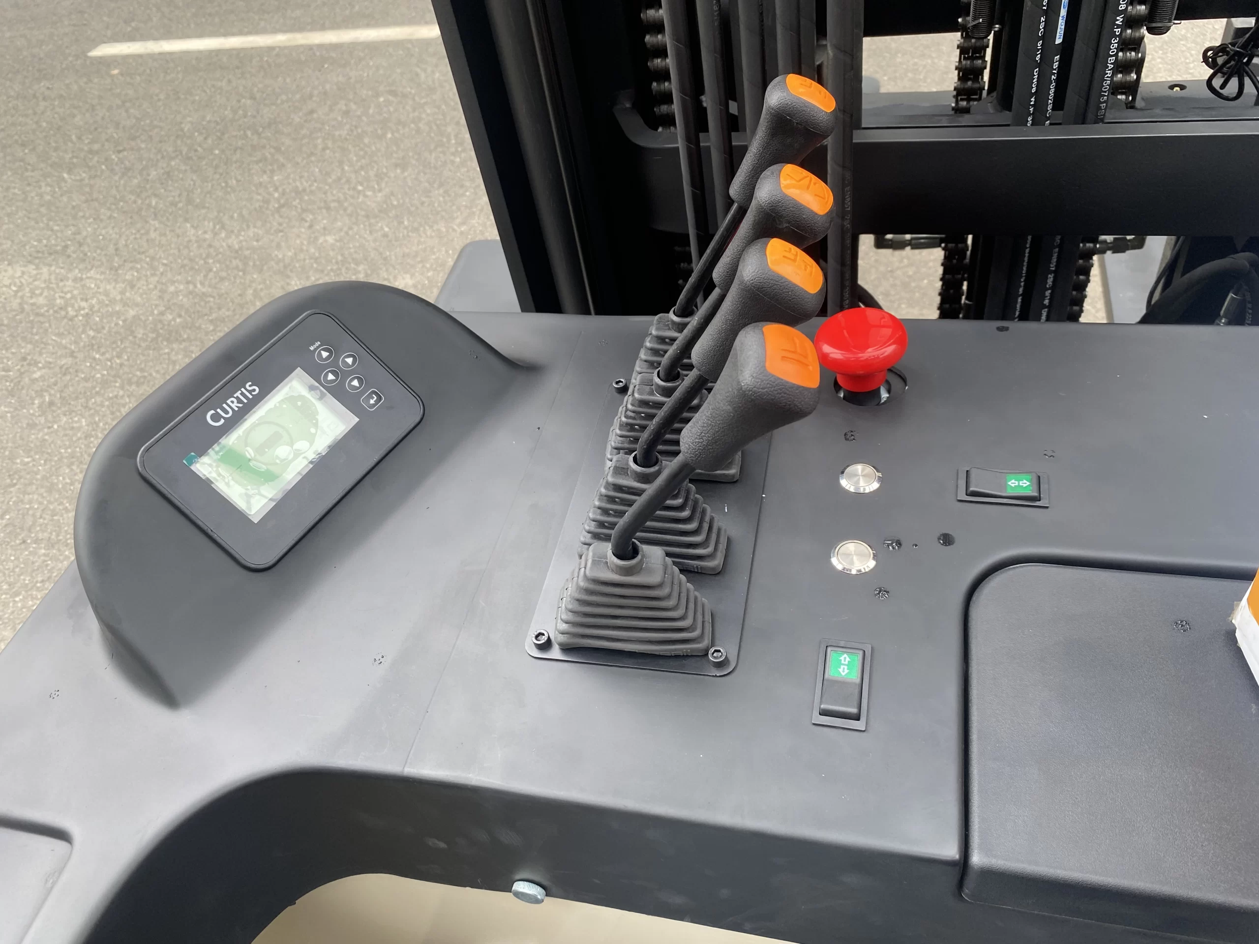 Reach truck forklift controller