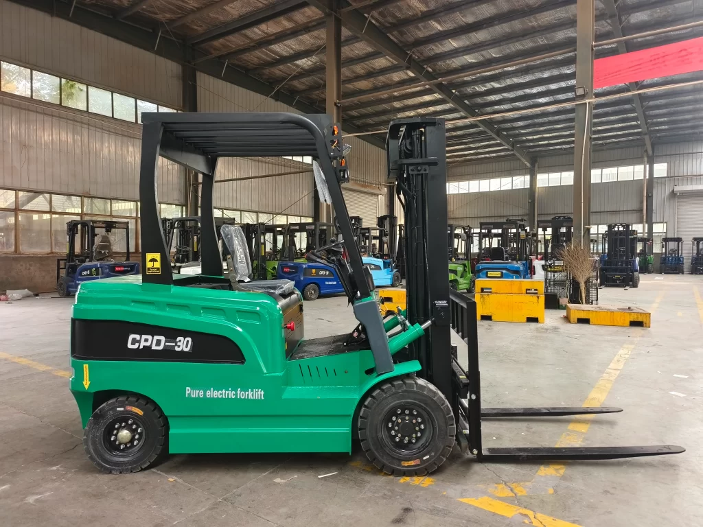 3T electric forklift blue