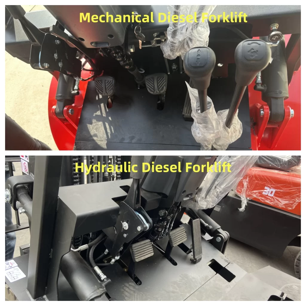 Manual diesel forklift vs. Automatic forklift