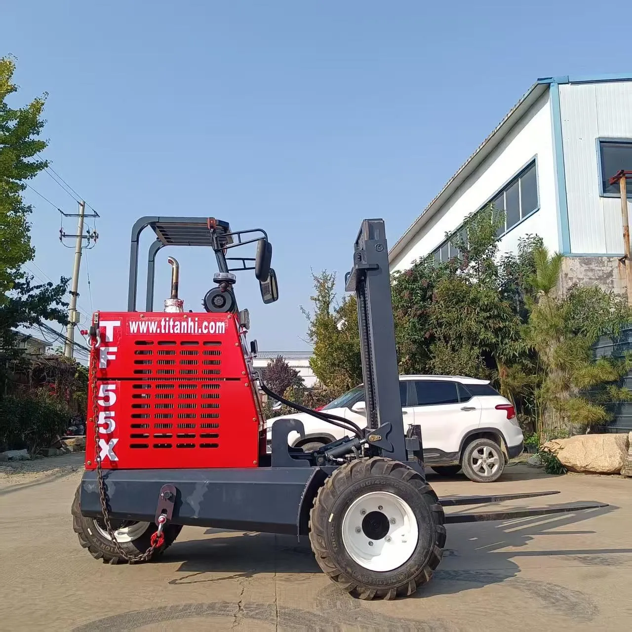 Piggyback-forklift