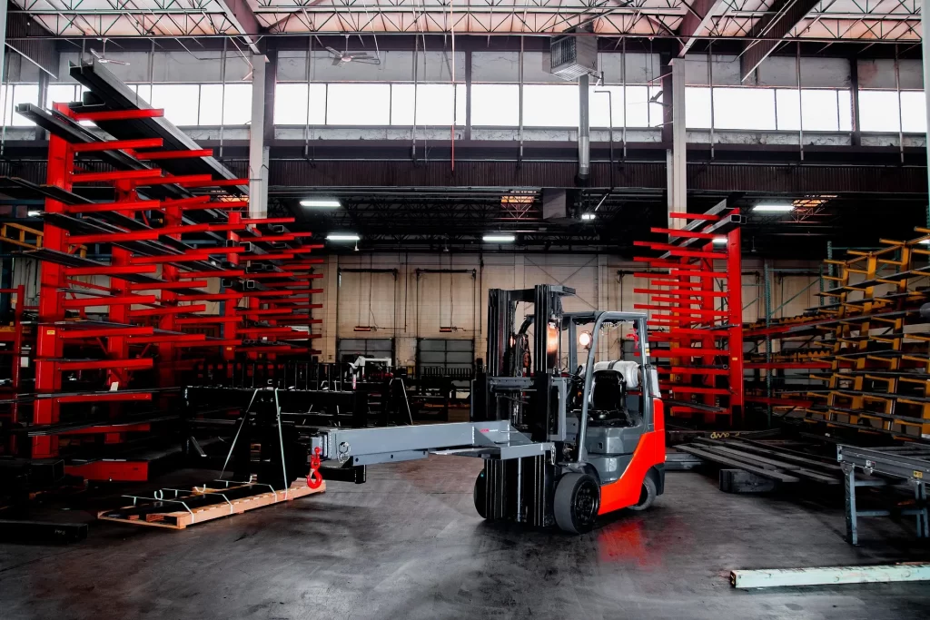 electric forklift warehouse